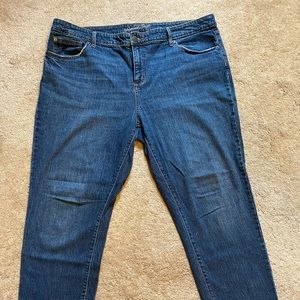 Universal Thread Jeans with Distressed Ankle Hem Size 20W